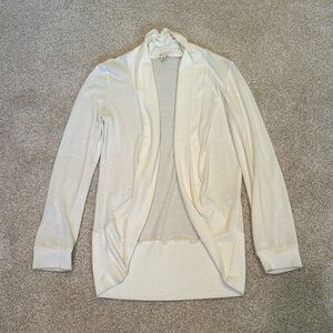 Forever 21 white cocoon open cardigan
